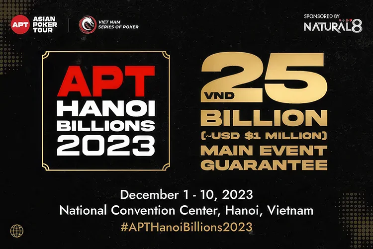APT Haoi billions 2023 Tournament โป๊กเกอร์ที่การันตีสูงถึงสองหมื่นห้าพันล้าน